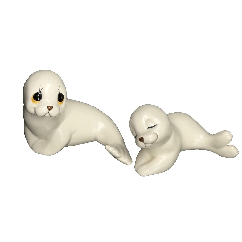 Vintage Seals Oxford Mother & Baby White Porcelain Figurines Made In Mexico